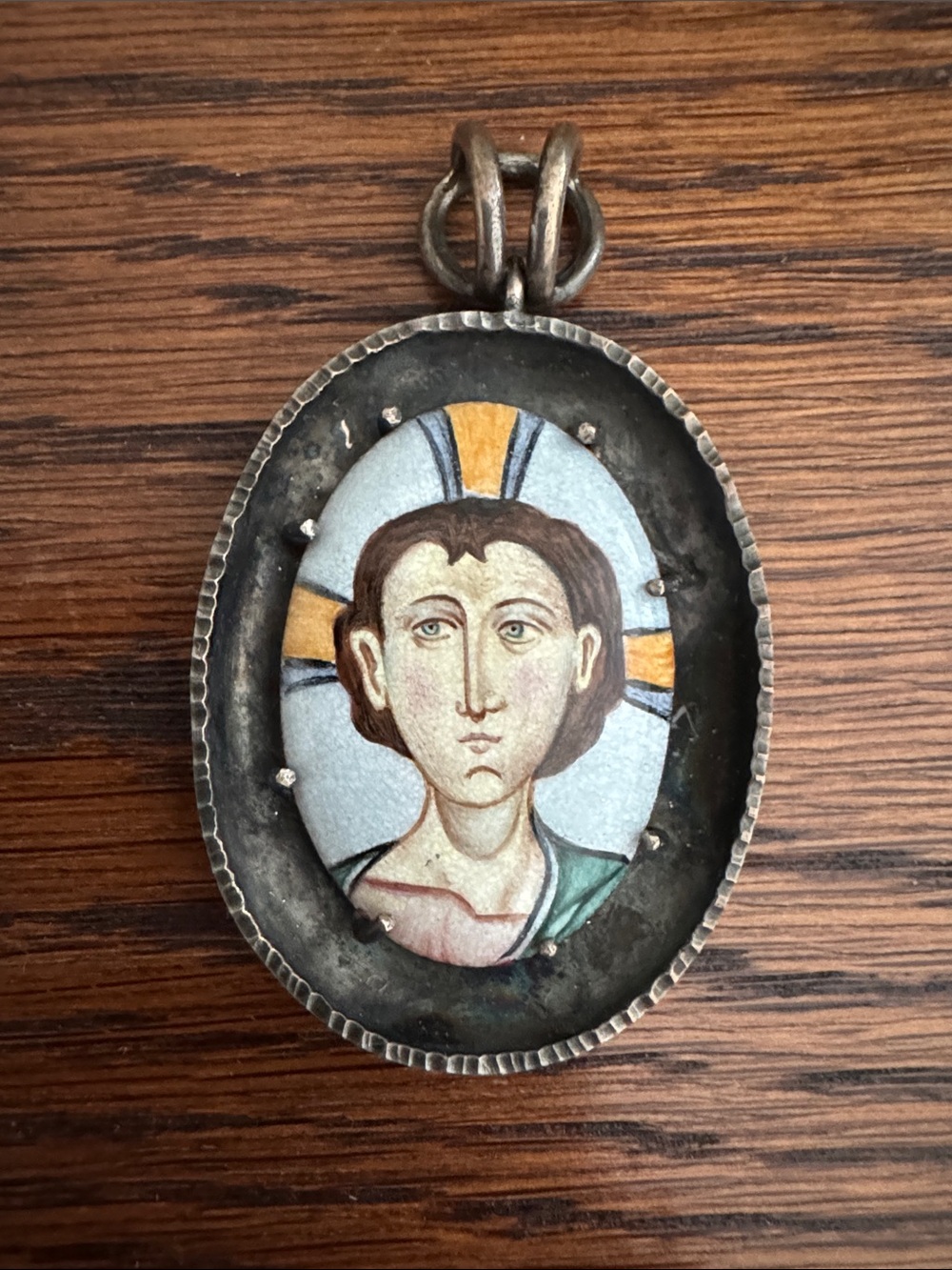 Unique Religious Portrait Pendant